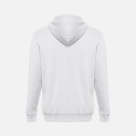 Толстовка мужская на молнии с капюшоном Amsterdam, белая, размер XL