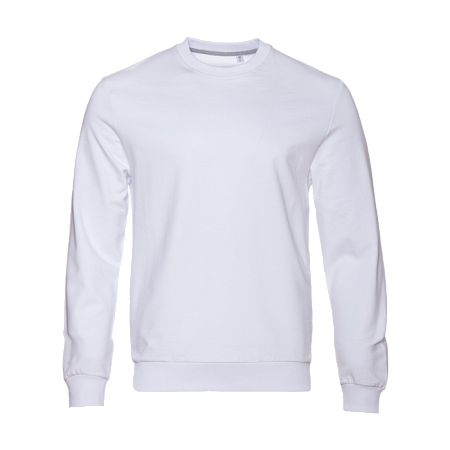 Свитшот унисекс STAN футер без начёса, 260, 63, Белый,  (10/1)  (48/M)