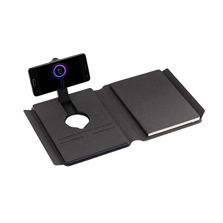 Папка А5 с беспроводным (10W) зарядным устройством 5000 mAh, с MagSafe и блокнотом