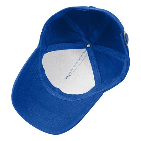 Кепка 5- панельная Oxford 300, c синим сендвичем, ярко-синяя