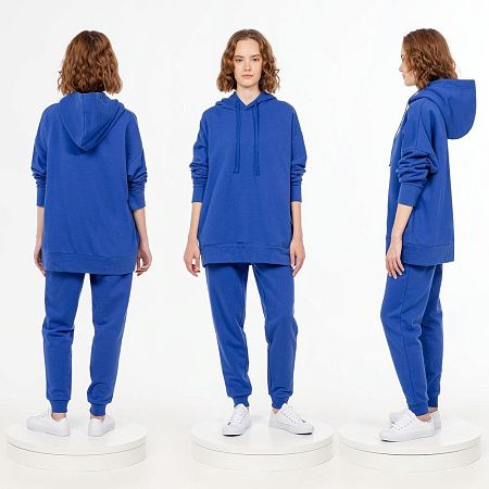 Худи унисекс H2, синее, размер XL/2XL