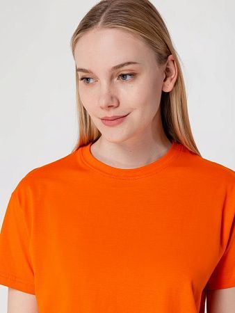 Футболка унисекс T-Bolka 160, оранжевая, размер L