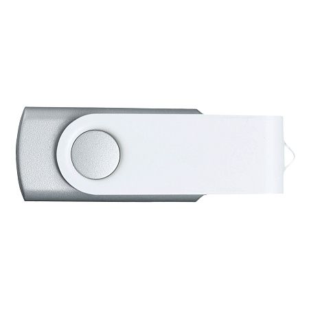 Флешка TWIST WHITE COLOR Серебристая с белым 4015.06.07.16ГБ
