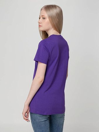 Футболка женская T-bolka Lady, фиолетовая, размер M