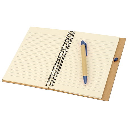 Блокнот B6 Easy Way, на пружине, в твердой обложке, c ручкой, темно-синий