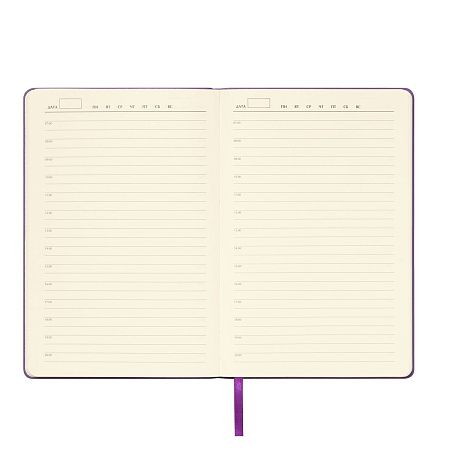Ежедневник Spark недатированный, фиолетовый (с упаковкой, со стикерами)