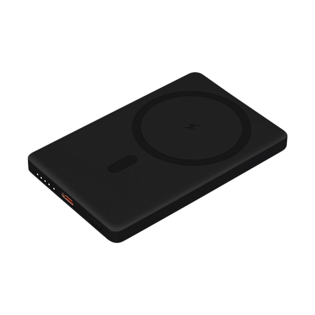 Внешний аккумулятор Atlantis PD 5000mAh с функцией беспроводной зарядки 15W, черный