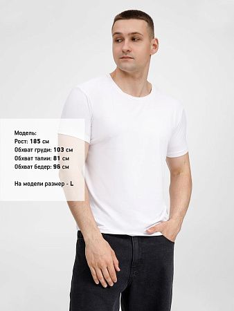 Футболка унисекс Senti, белая, размер M