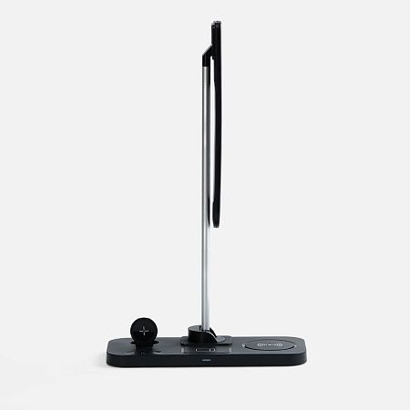 Настольная лампа с беспроводной зарядкой Power Light, черная