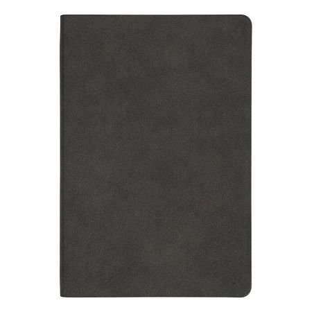 Ежедневник полудатированный Flexy Nuba А5, черный, в гибкой обложке