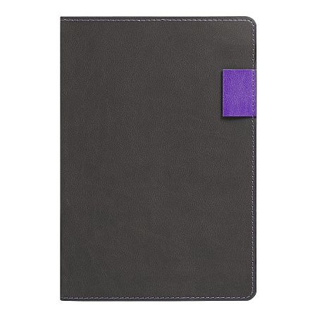 Ежедневник Flexy Freedom Latte А5, серый/фиолетовый, недатированный, в гибкой обложке