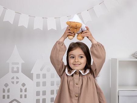 Мягкая игрушка «Мишка Cuddleton» в белом худи