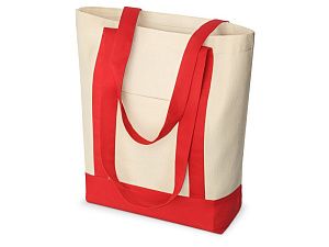 Сумка для шопинга из хлопка «Cotton», цвет: красный