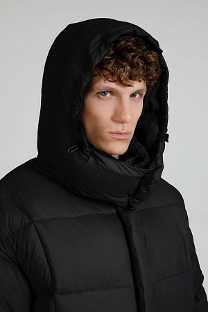 Пуховик унисекс Kapsula, черный, размер XS/S