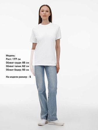 Футболка унисекс T-Bolka 180, белая, размер L