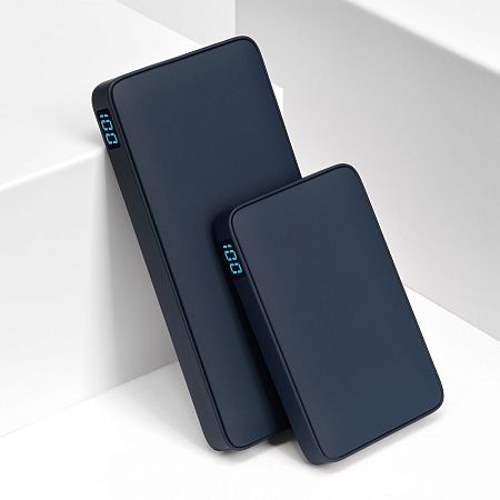 Внешний аккумулятор с подсветкой Анкор Плюс PD (Ancor PD Plus) 10000 mAh, синий
