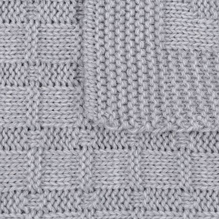 Плед Snippet, синий меланж (джинс)