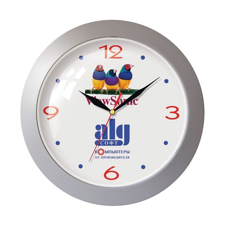 Часы настенные с выпуклым пластиковым стеклом