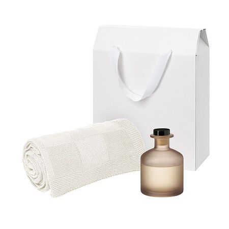 Подарочный набор Mizu, Cella, бежевый (диффузор, плед)