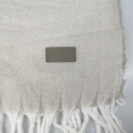 Шеврон Rectangle NUBA размер 60*30 мм, светло-серый, со скругленными углами