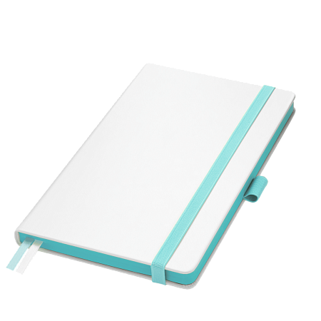Ежедневник Арктик (Arctic) недатированный, белый/бирюзовый
