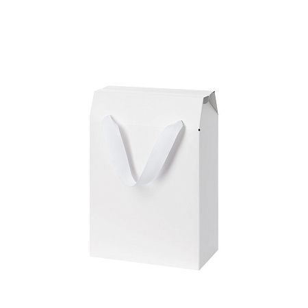Подарочная коробка-пакет универсальная малая, белая