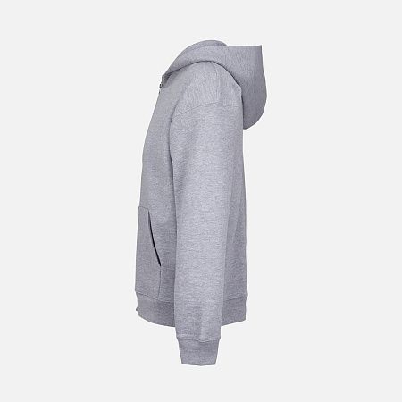 Толстовка унисекс на молнии Jelo, серый меланж, размер XS