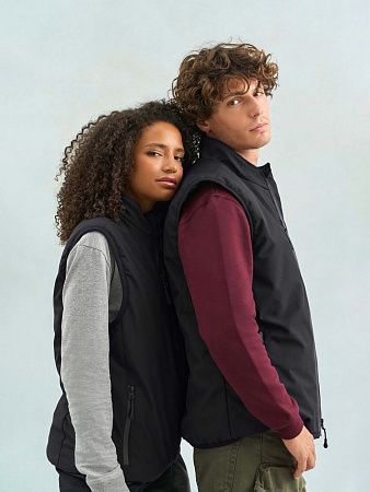 Жилет софтшелл унисекс Falcon BW, синий, размер XS