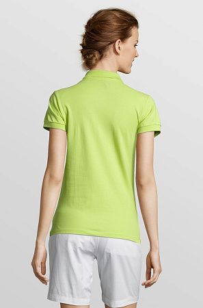 Рубашка поло женская People 210, зеленое яблоко, размер L
