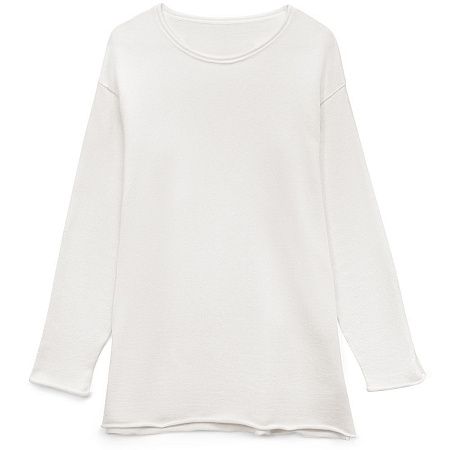 Лонгслив унисекс Siluetti Fuori, молочно-белый, размер S/M