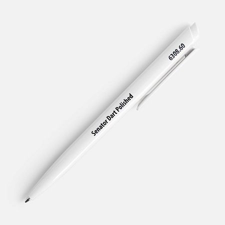 Ручка шариковая Senator Dart Polished, белая
