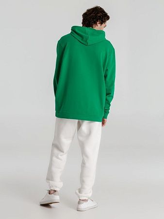 Толстовка с капюшоном унисекс Hoodie, зеленая, размер S