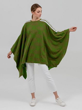 Пончо вязаное
