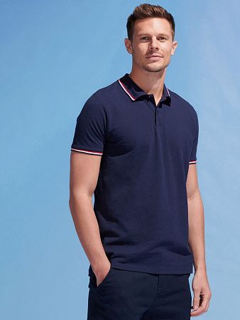 Рубашка поло мужская Prestige Men, темно-синяя, размер S