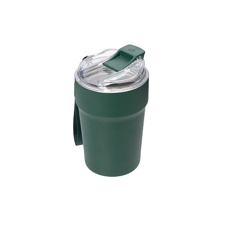 Термокружка вакуумная Монако (Monaco), темно-зеленая