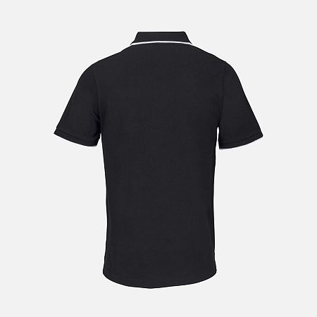 Рубашка поло унисекс Palermo, черная с белым, размер XS