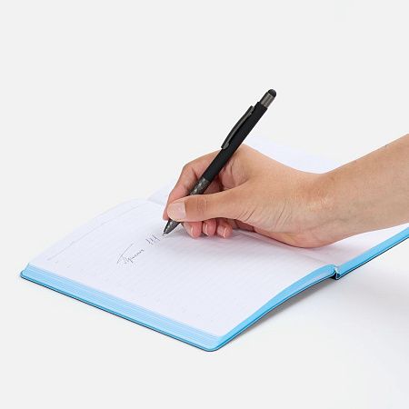 Ручка шариковая Digit Soft Touch со стилусом, черная