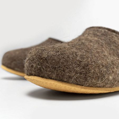 Домашние валенки Cant, серо-коричневые (натуральные), размер 36