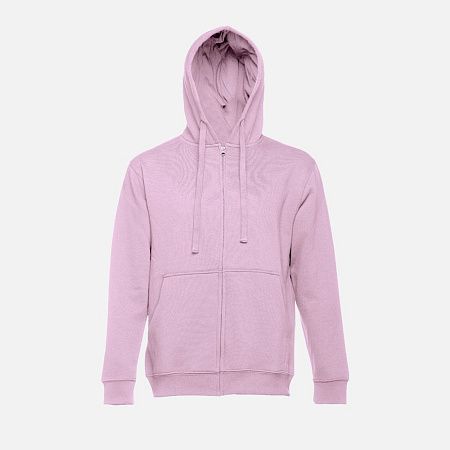 Толстовка мужская на молнии с капюшоном Amsterdam, сиреневая, размер S