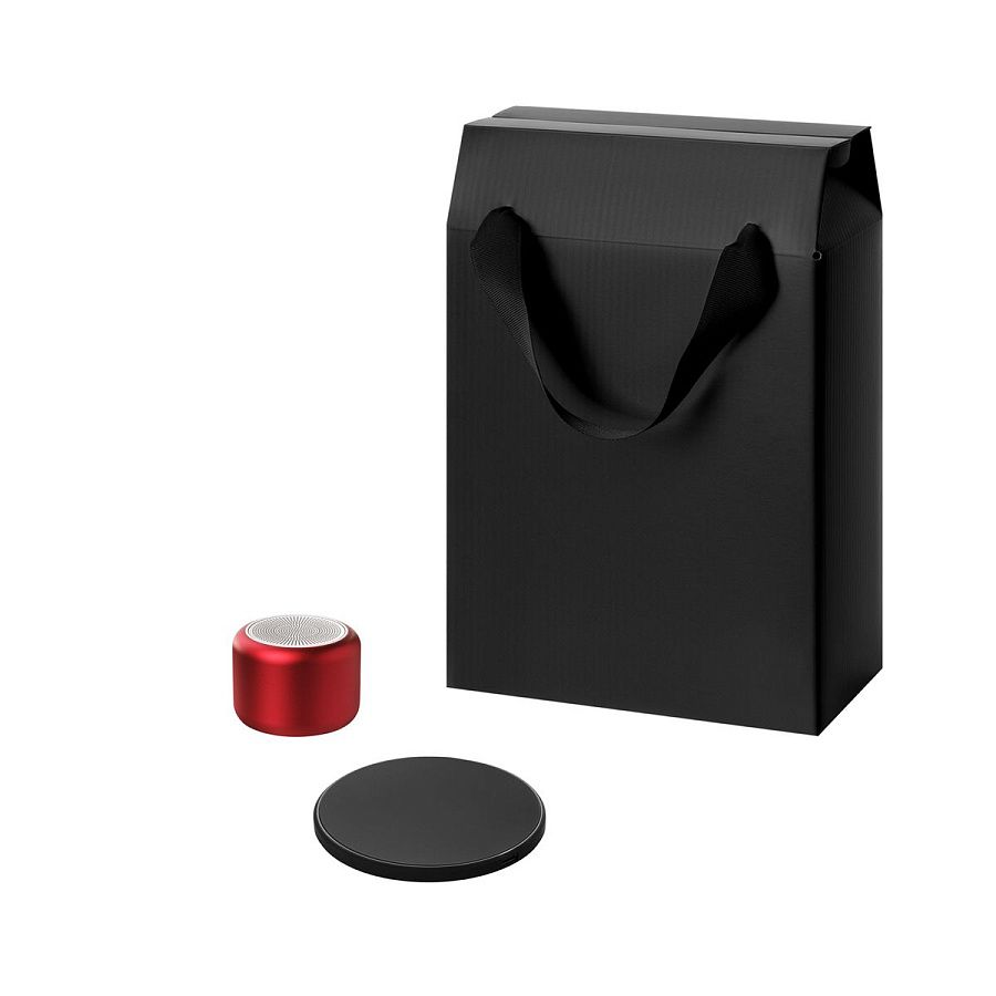 Подарочный набор Passion, Auris, красный (колонка, зарядное устройство)