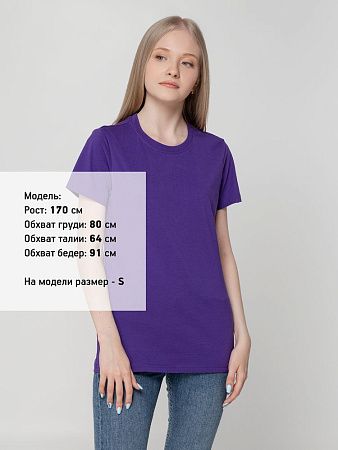 Футболка женская T-bolka Lady, фиолетовая, размер M