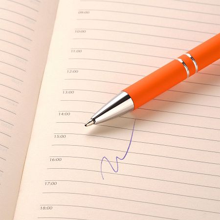 Шариковая ручка Alpha, оранжевая