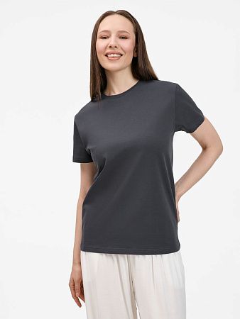 Футболка унисекс T-Bolka 200, темно-серая (графит), размер S