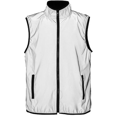 Жилет двусторонний Manifest из светоотражающей ткани, серый, размер XS/S