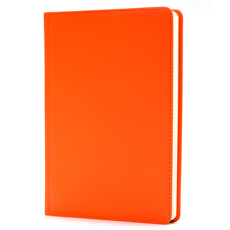 Ежедневник Classic Soft А5, оранжевый, недатированный, в твердой обложке