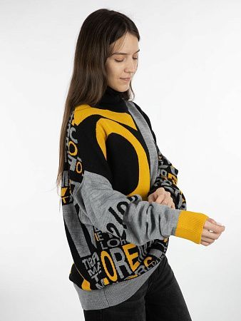 Свитер оверсайз на заказ Tricksy Net, полушерсть, размер L/XL