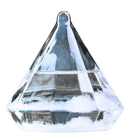 Подарочный набор «Кристалл»: барометр, ёлочная игрушка, стакан, ассорти трюфелей, гирлянда