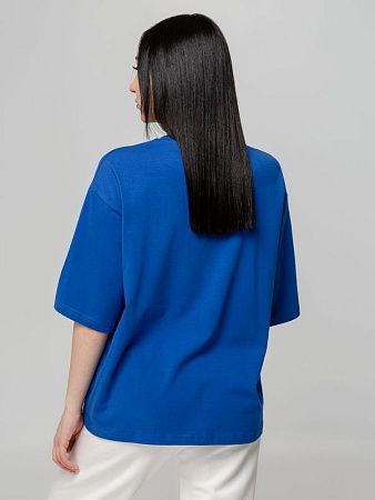 Футболка унисекс оверсайз Street Vibes, ярко-синяя, размер XS/S