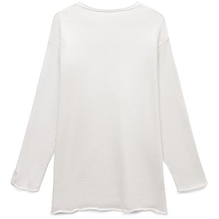 Лонгслив унисекс Siluetti Fuori, молочно-белый, размер S/M