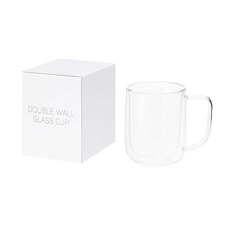 Кружка стеклянная с двойными стенками Viora
